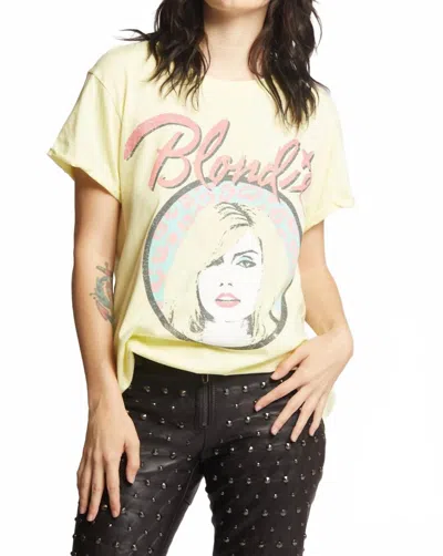 Recycled Karma Retro Blondie Tee In Mellow Yellow