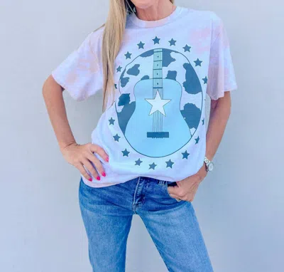 Recycled Karma Songs About You Tie Dye Tee In Bamboo Tie Dye (light Brown)