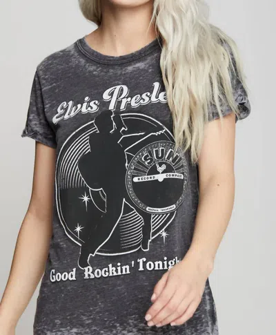 Recycled Karma Sun Records X Elvis Presley King Tee In Black
