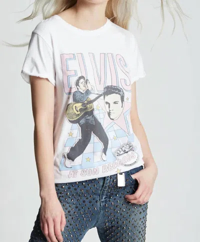 Recycled Karma Sun Records X Elvis Presley Memphis Tee In White