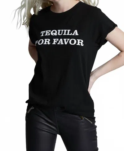 Recycled Karma Tequila Por Favor Tee In Black