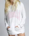 Recycled Karma Thrills Oversized Long Sleeve Hoodie In White In White