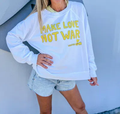 Recycled Karma Woodstock Graphic Sweatshirt In White