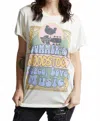 Recycled Karma Woodstock Summer Tee In Pearl In White