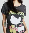 Recycled Karma Woodstock Tune In Tee In Black In Black