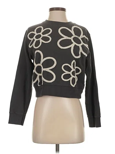 Pre-owned Recycled Threads Pullover Sweater In Black