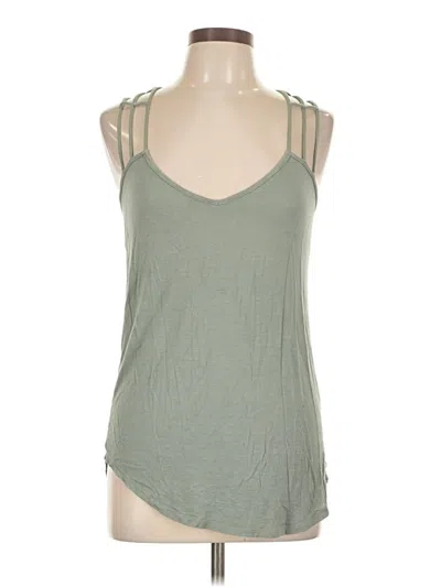 Pre-owned Red By Bke Sleeveless Top Green Halter Neckline Tops