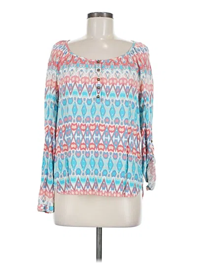 Pre-owned Red Camel Long Sleeve Blouse In Blue