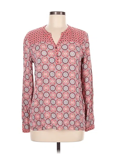 Pre-owned Red Camel Long Sleeve Blouse In Pink