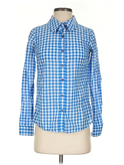Pre-owned Red Camel Long Sleeve Button Down Shirt In Blue