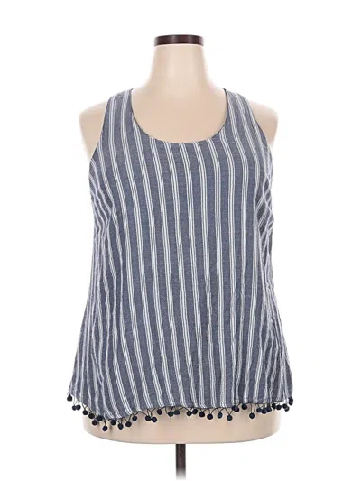 Pre-owned Red Camel Sleeveless Top Blue Halter Neckline Tops