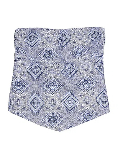 Pre-owned Red Camel Swimsuit Top Blue Paisley Pattern Swimwear