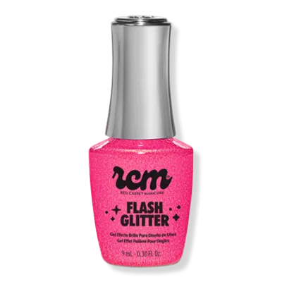 Red Carpet Manicure Flash Glitter Special Effect Gel Polish - Bright & Boujee In Pink