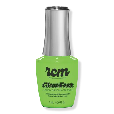 Red Carpet Manicure Glow Fest Glow In The Dark Led Gel Nail Polish - Dew You Glow In Green