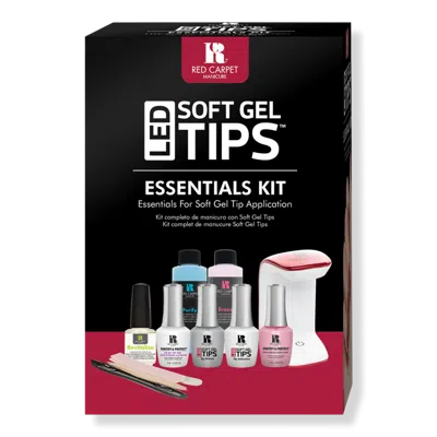 Red Carpet Manicure Led Soft Gel Nail Tips Essential Kit
