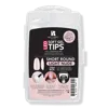 Red Carpet Manicure Soft Gel Short Round Light Nude Nail Tips