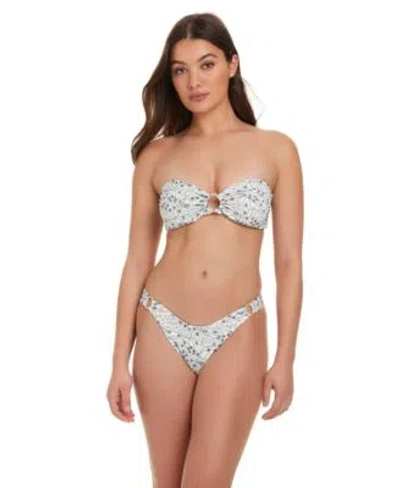 Red Carter All Eyes On Me O Ring Bandeau Scoop Bottoms In Multi