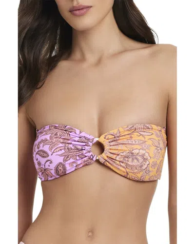 Red Carter At First Glance Bandeau Top In Purple