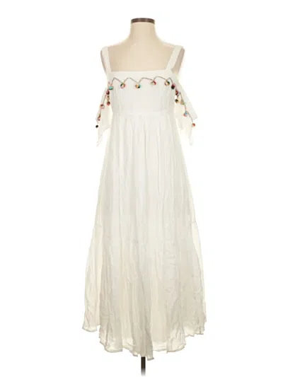 Pre-owned Red Carter Casual Dress In White