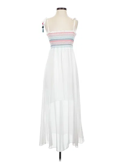 Pre-owned Red Carter Casual Dress In White