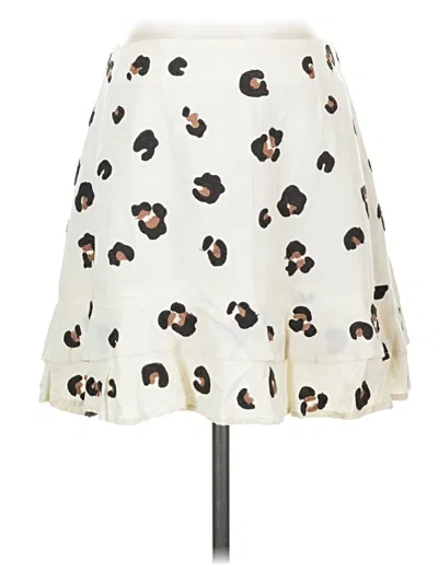 Pre-owned Red Carter Casual Skirt In Ivory