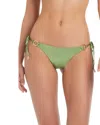 Red Carter Center Stage Tie Side Swim Bottoms