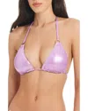 Red Carter Center Stage Triangle Swim Top