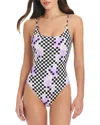 Red Carter Check Me Out Tank Swimsuit