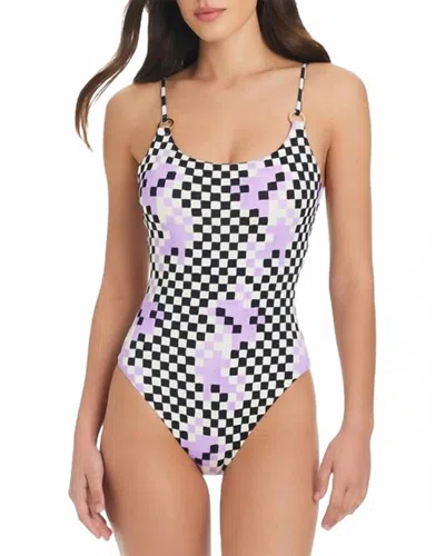 RED CARTER CHECK ME OUT TANK SWIMSUIT IN GRACE MULTI