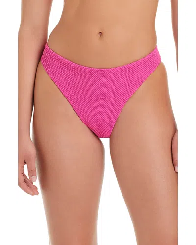Red Carter Classic Hipster Bikini Bottom In Pink