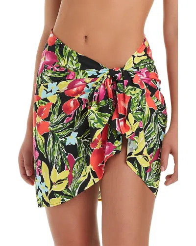 Red Carter Classic Pareo Swim Cover-up In Multi