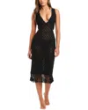 Red Carter Core Covers Fringe Plunge Cover-up Dress