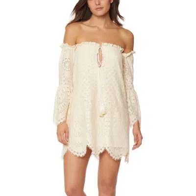 Red Carter Deidra Mini Dress In Ivory In Neutral