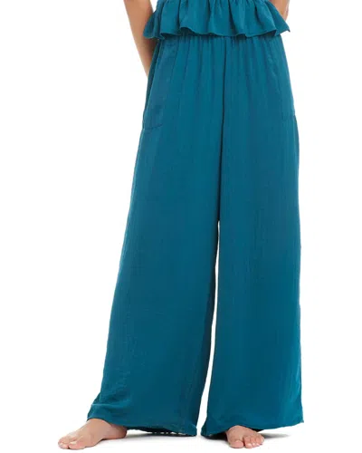 RED CARTER RED CARTER HAMMERED SATIN COVER-UP WIDE LEG PANT