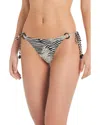 Red Carter High Contrast Tie Side Swim Bottoms