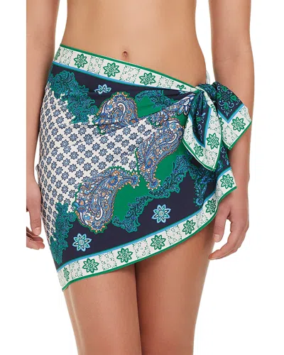 Red Carter Pareo Cover Up In Multi