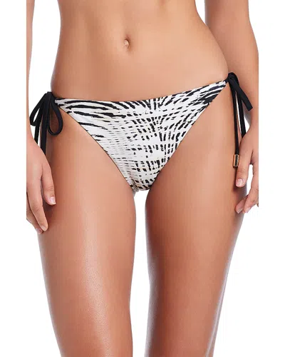 Red Carter Reversible Tie Side Bikini Bottom In Multi