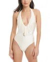 Red Carter Shine Solids Western Fringe One-piece