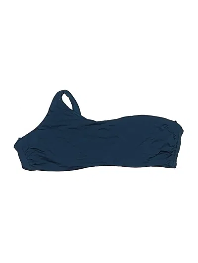 Pre-owned Red Carter Swimsuit Top Blue Solid Pattern Swimwear