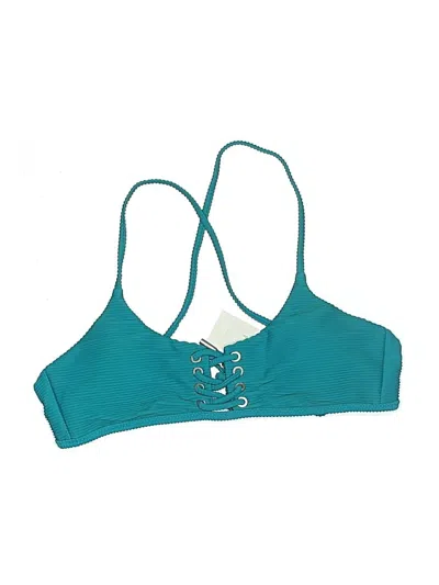 Red Carter Swimsuit Top Teal Swimwear In Blue