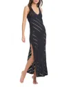 Red Carter Tank Cover-up Dress In Black