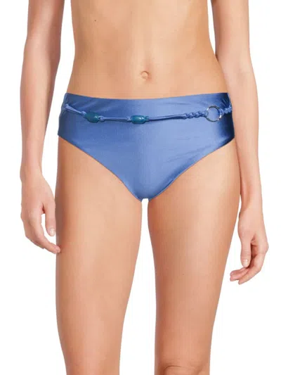 Red Carter Women's O-ring High-waist Bikini Bottoms