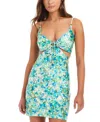 Red Carter Women's Printed Cutout Dress Swim Cover-up In Papyrus Multi