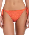 Red Carter Women's Side-tie Hipster Bikini Bottoms