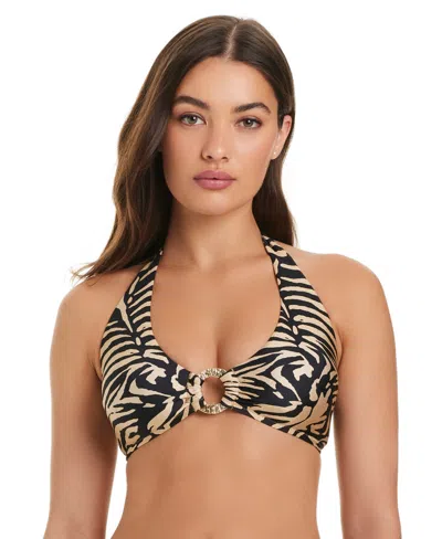 RED CARTER WOMEN'S SUMATRA ISLAND HALTER BIKINI TOP