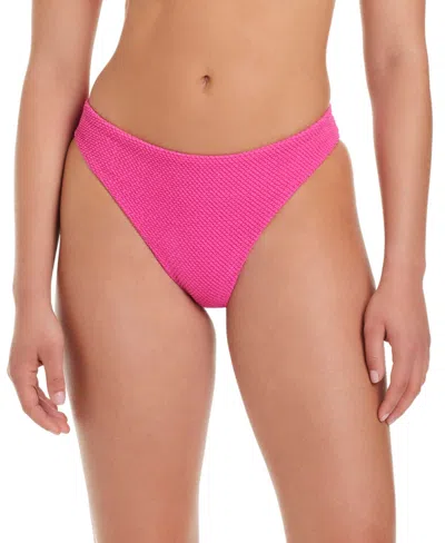 Red Carter Classic Hipster Bikini Bottom In Pink