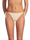 Red Carter Women's Tie-side Bikini Bottom In Neutral