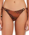 Red Carter Women's Tie-side Hipster Bikini Bottoms In Salted Caramel Multi