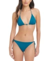Red Carter Womens Classic Triangle Bikni Top Bikini Bottoms In Ember