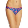 Red Carter Womens Hipster Reversible Swim Bottom Separates In Pink